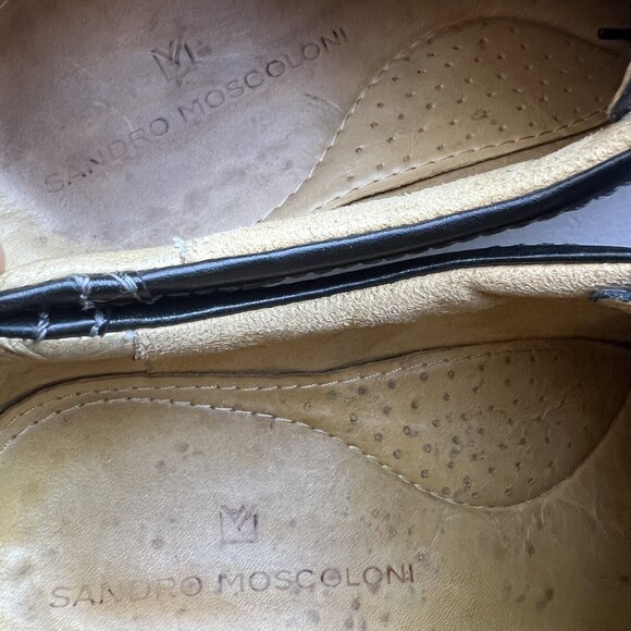 Sandro Moscoloni Black Leather Cap Toe Oxford Lace up Shoes Men’s Size US 13 M - Picture 13 of 16